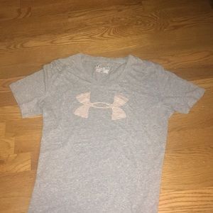 Under Armor Medium grey workout shirt